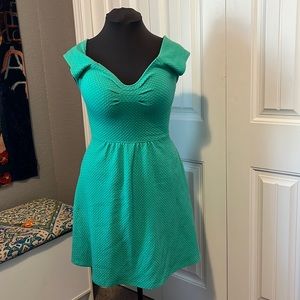 Anthropologie Postmark Matilde Mint Green Open Back Skater Dress - Size 10